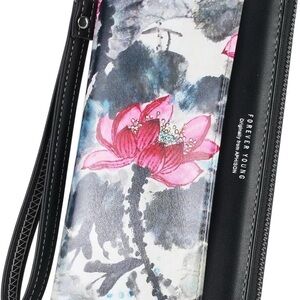 Forever Young Floral Women's Bag - Black and Pink NWT​